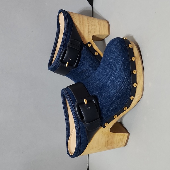 NWOB Veronica Beard Dacey Denim Clog Mules. Sizes 7, 7.5 - Picture 6 of 12